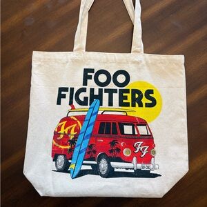 Foo Fighters Canvas SoCal Van Tote Bag never used!